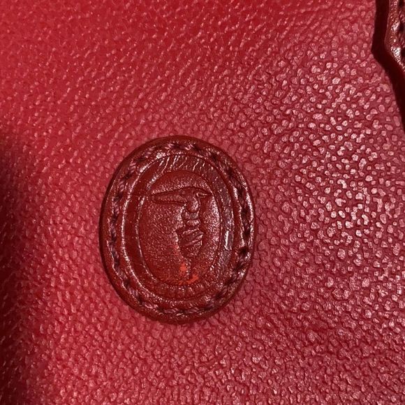 Trussardi purse in GUC red pebbled leather MADE IN ITALY!🇮🇹 #vintage - Picture 2 of 13